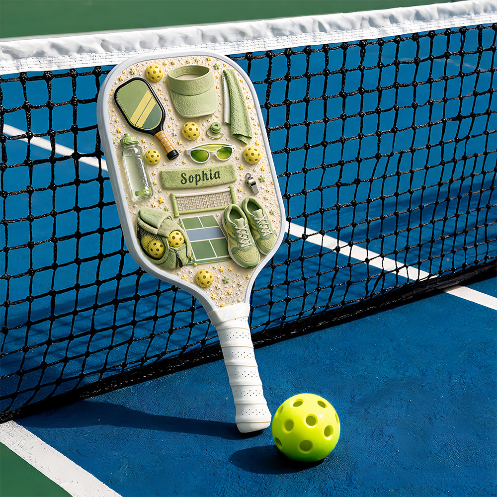 Matching Point Mint - Personalized Pickleball Paddle - Pickleball Gifts-Myprintsy