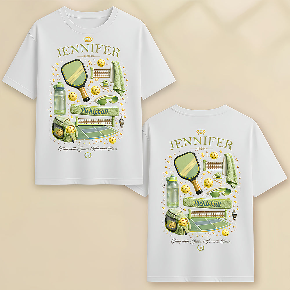 Matching Point Mint - Personalized Pickleball Shirt - Gifts For Pickleball Players-Myprintsy