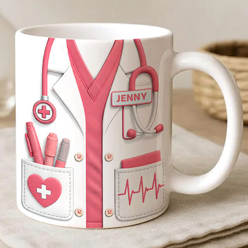 Medical Doctor Appreciation - Personalized Accent Mug - Gift For Doctor Medical Professional-Myprintsy