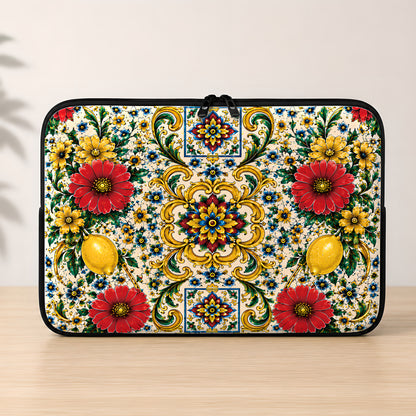 Mediterranean Style & Majolica Print La Dolce Vita - Personalized Laptop Bag-Myprintsy