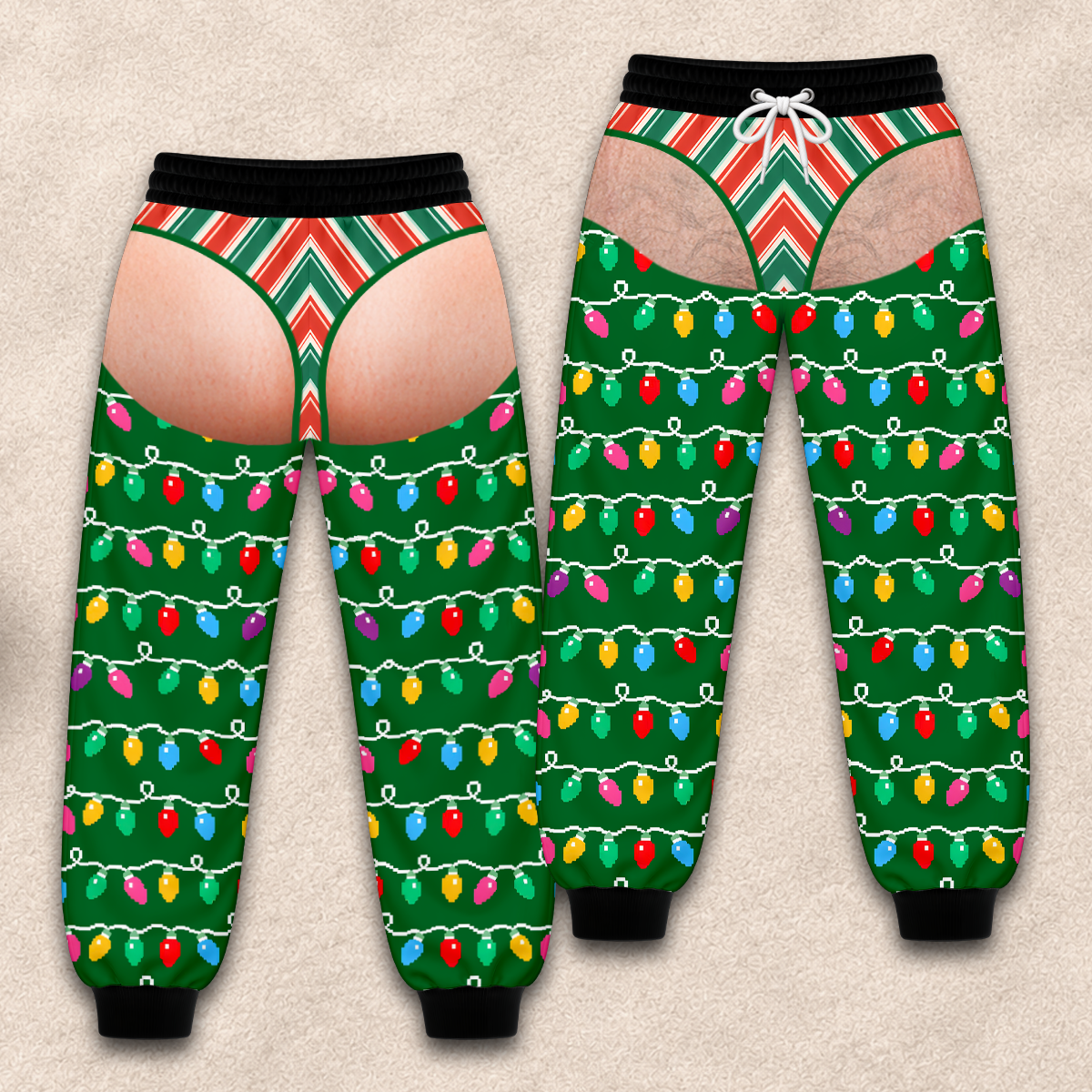 Men's Funny Underwear - Personalized Sweatpants - Christmas Pajama Pants For Men-Myprintsy