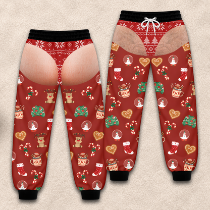 Men's Funny Underwear - Personalized Sweatpants - Christmas Pajama Pants For Men-Myprintsy