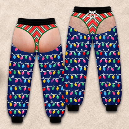Men's Funny Underwear - Personalized Sweatpants - Christmas Pajama Pants For Men-Myprintsy