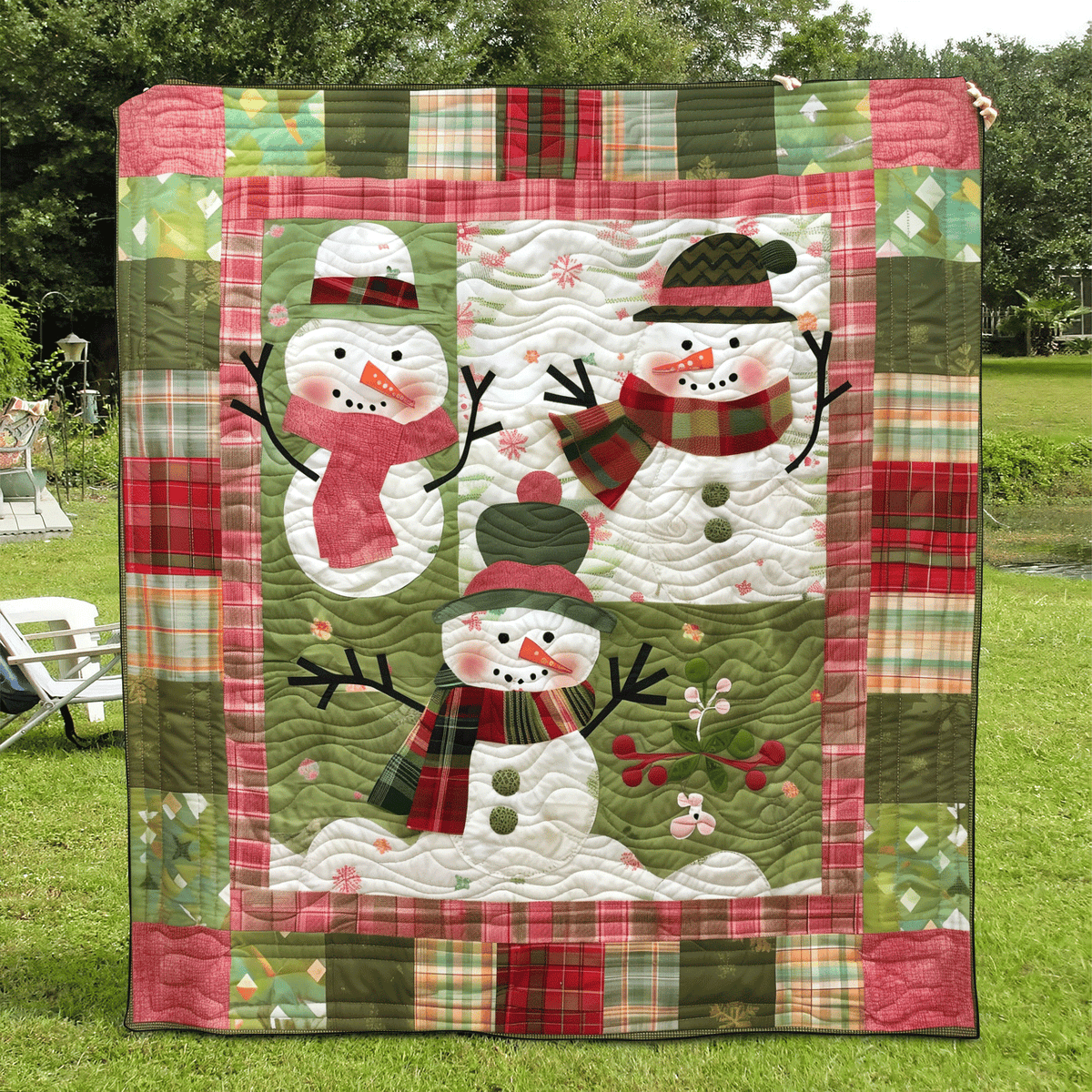 Merry & Bright Quilted Blanket VTQ-Myprintsy