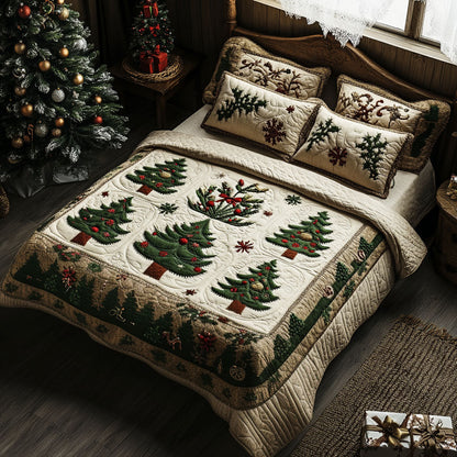 Merry Christmas Journey -Piece Quilted Bedding Set VTQ-Myprintsy