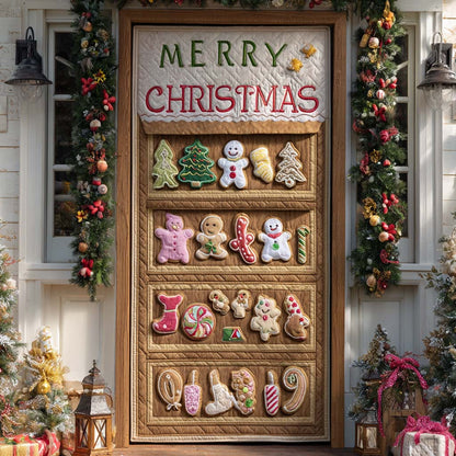Merry Cookie Greetings Quilted Door Cover VTQ-Myprintsy