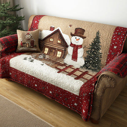 Merry Frost Field Quilted Sofa Cover VTQ-Myprintsy