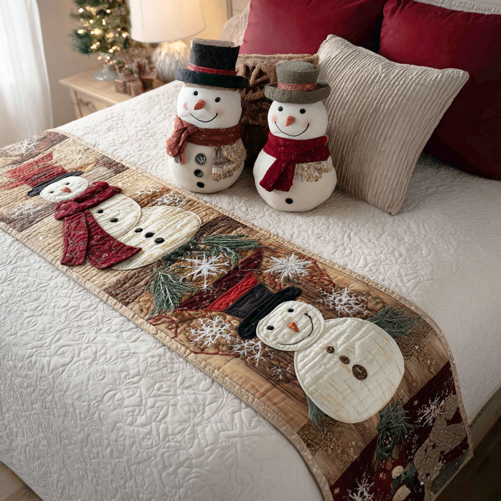 Merry Frost Quilted Bed Runner VTQ-Myprintsy
