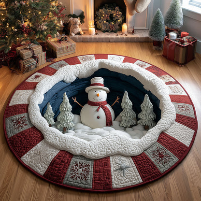 Merry Glow Quilted Round Mat VTQ-Myprintsy