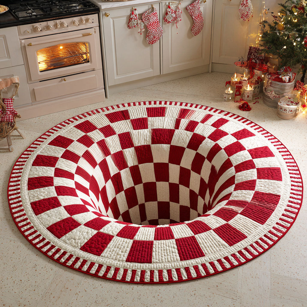 Merry Glow Quilted Round Mat VTQ-Myprintsy