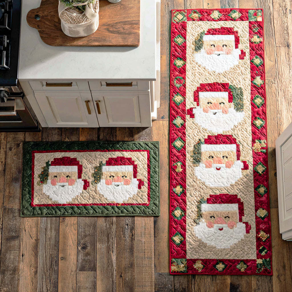 Merry Holiday Glow Kitchen Area Rug VTQ-Myprintsy