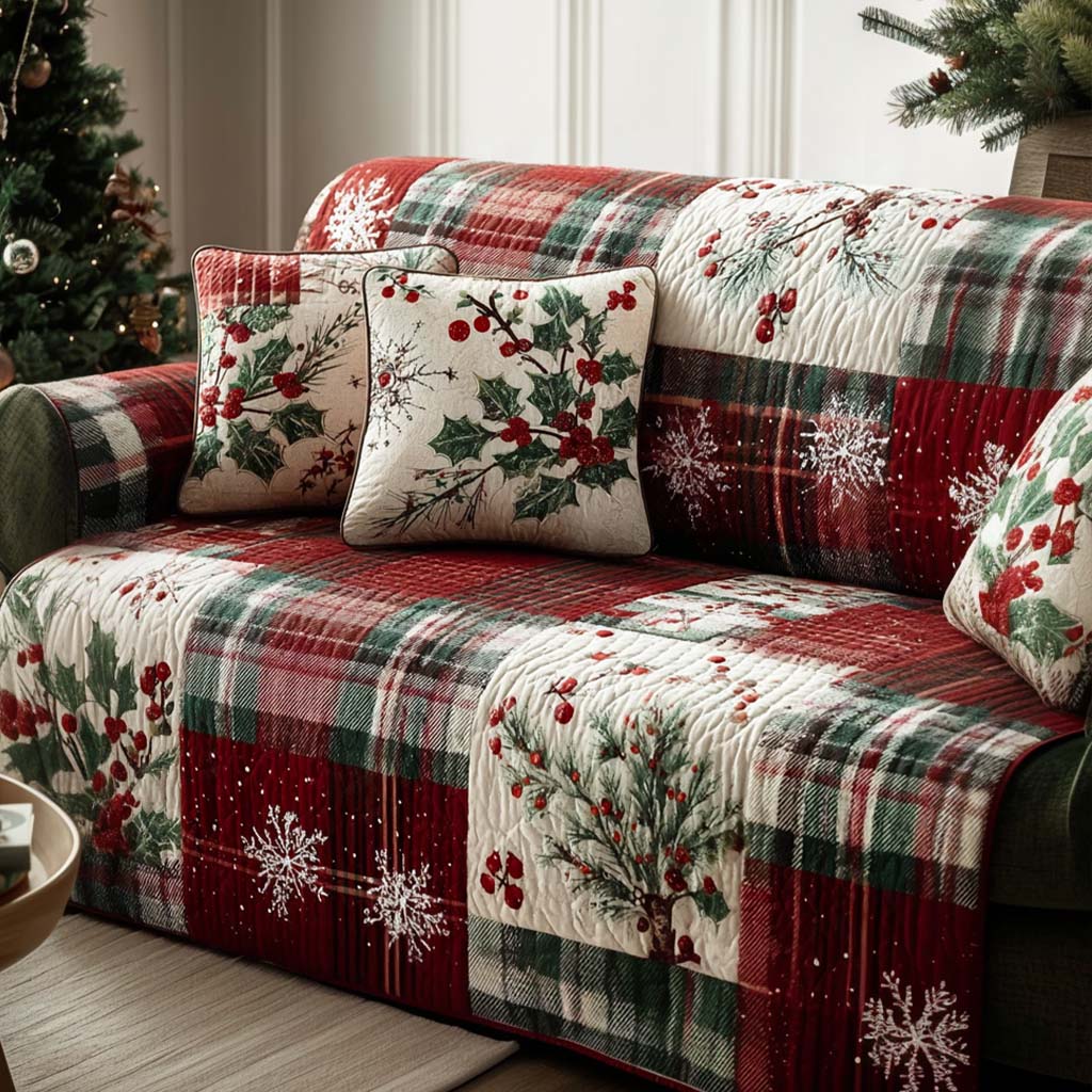Merry Moments Quilted Sofa Cover VTQ-Myprintsy