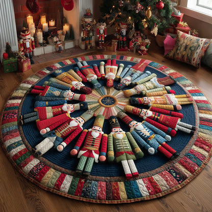 Merry Nutcracker Quilted Round Mat VTQ-Myprintsy