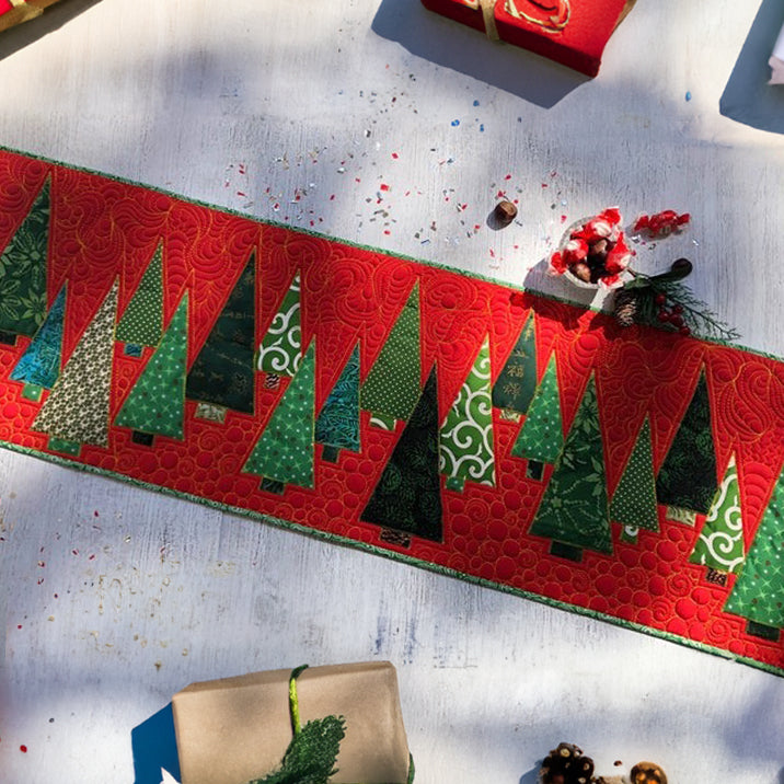 Merry Pine Quilted Table Runner VTQ-Myprintsy