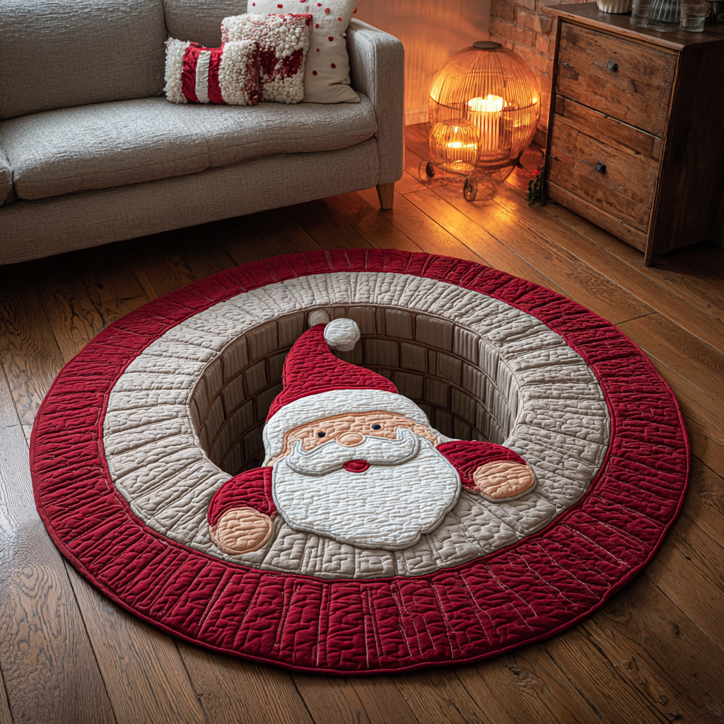 Merry Spirit Quilted Round Mat VTQ-Myprintsy