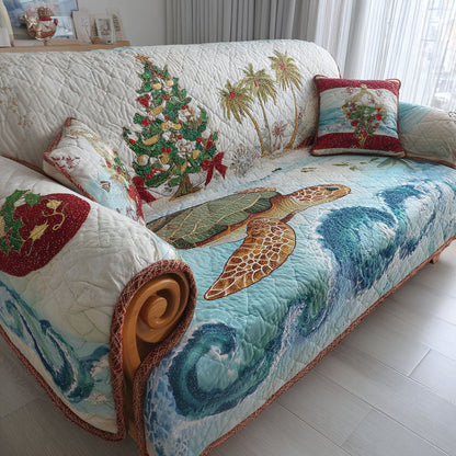 Merry Turtle Shore Quilted Sofa Cover VTQ-Myprintsy