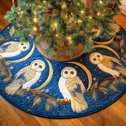 Midnight Frost Christmas Quilted Tree Skirt TD-Myprintsy