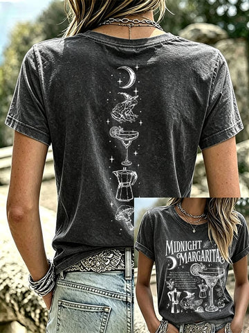 Midnight Margaritas - Halloween Witch Casual Shirt-Myprintsy