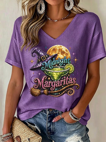 Midnight Margaritas - Halloween Witch Casual Shirt-Myprintsy