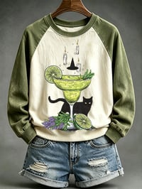 Midnight Margaritas - Halloween Witch Casual Shirt-Myprintsy