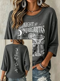 Midnight Margaritas - Halloween Witch Casual T-Shirt-Myprintsy