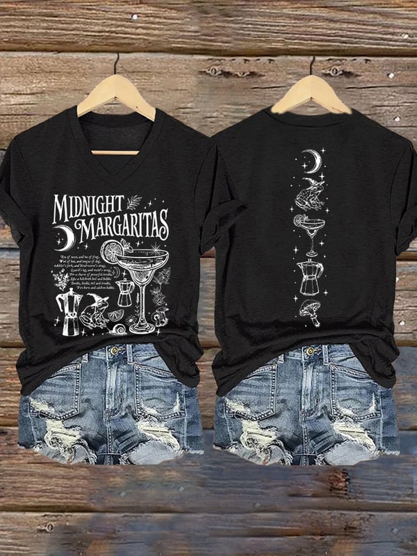 Midnight Margaritas - Halloween Witch Shirt-Myprintsy