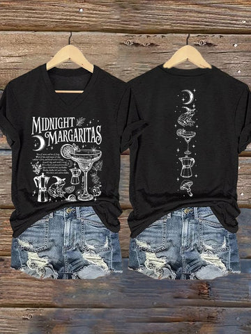 Midnight Margaritas - Halloween Witch Shirt-Myprintsy