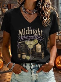 Midnight Margaritas - Halloween Witch Shirt-Myprintsy