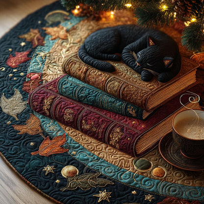 Midnight Tales Christmas Quilted Tree Skirt-Myprintsy