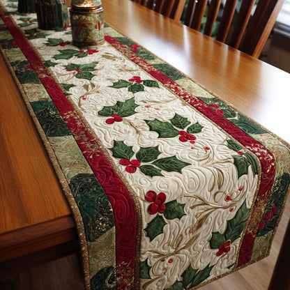 Mistletoe Dream Quilted Table Runner VTQ-Myprintsy
