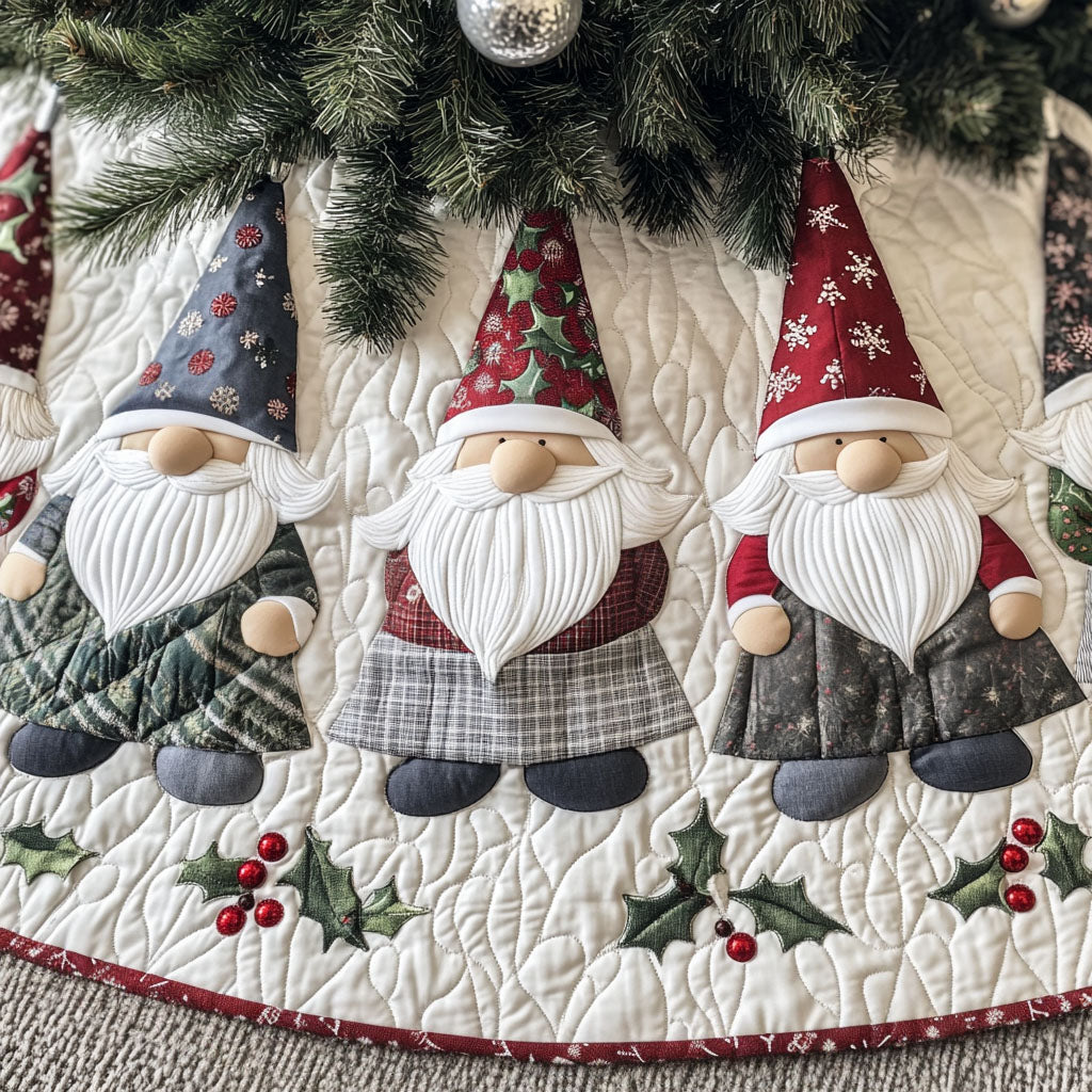 Mistletoe Mates Quilted Christmas Tree Skirt-Myprintsy