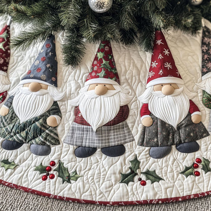 Mistletoe Mates Quilted Christmas Tree Skirt-Myprintsy