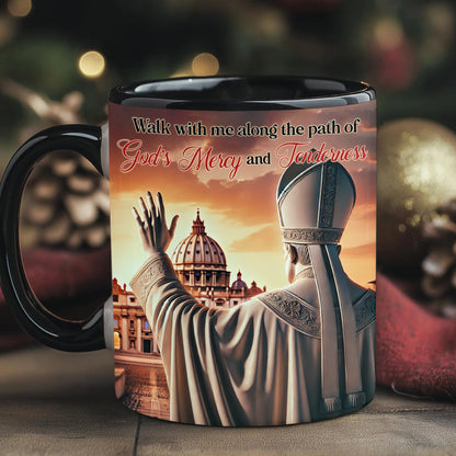 Path of God's Mercy & Tolerance - Inspirational Catholic Accent Mug