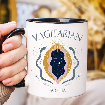 Vagitarian Mug - Personalized Accent Mug