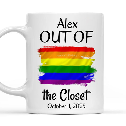 Out Of The Closet - Personalized Pride Mug