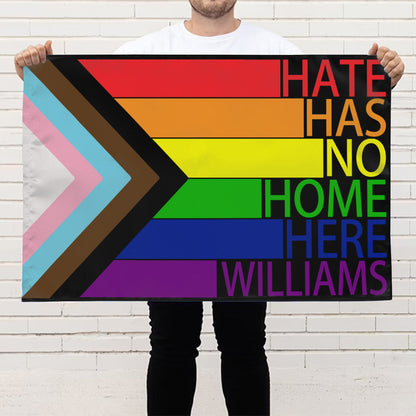 Hate Has No Home Here - Personalized Custom Flag
