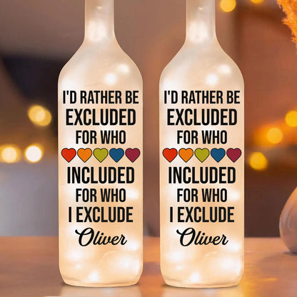 Best Quote For LGBTQ - Personalized Bottle Lamp