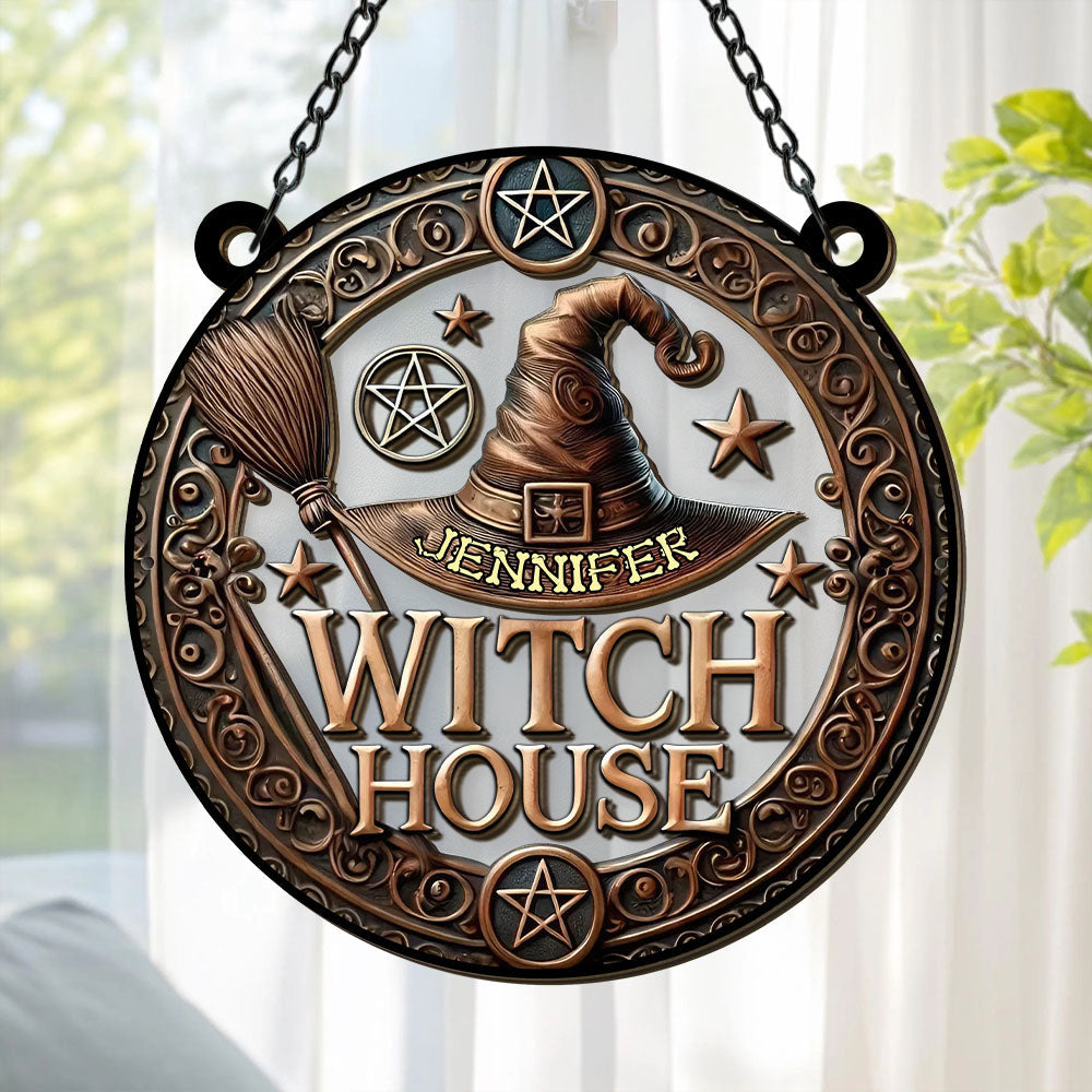 The Witch House - Personalized Window Hanging Suncatcher