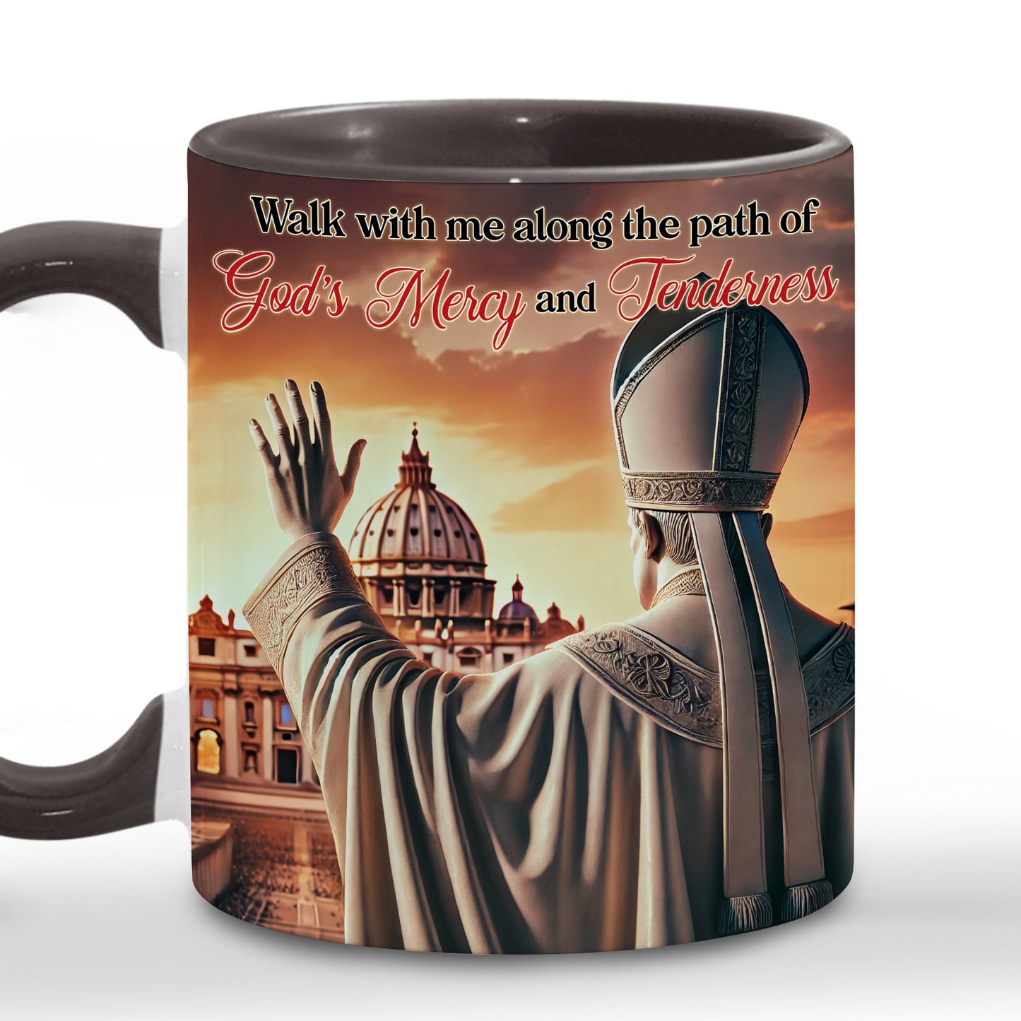 Path of God's Mercy & Tolerance - Inspirational Catholic Accent Mug