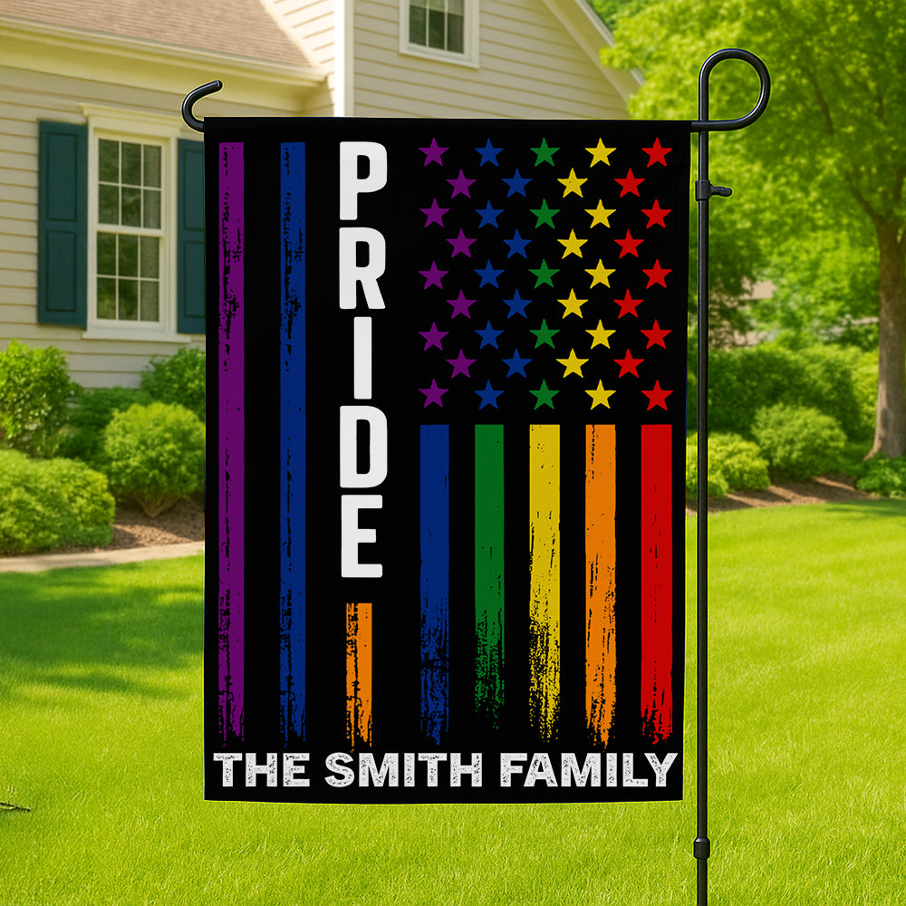 Pride - Personalized Garden Flag