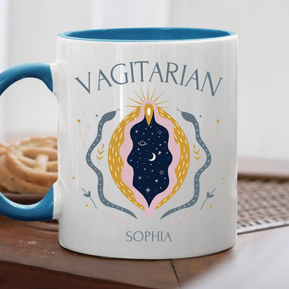 Vagitarian Mug - Personalized Accent Mug