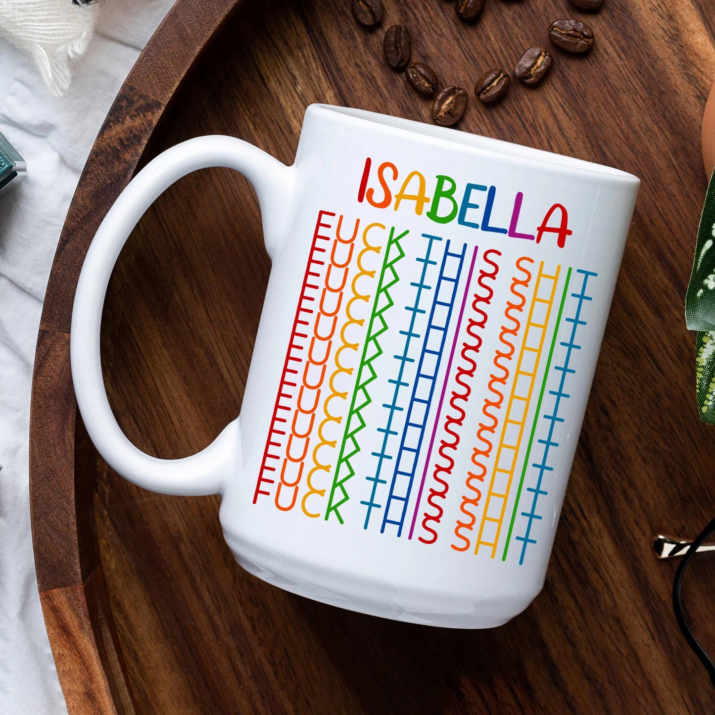 F*ck This Sh*t - Gift For Best Friends, Sisters, Family Members, Coworkers - Personalized Mug