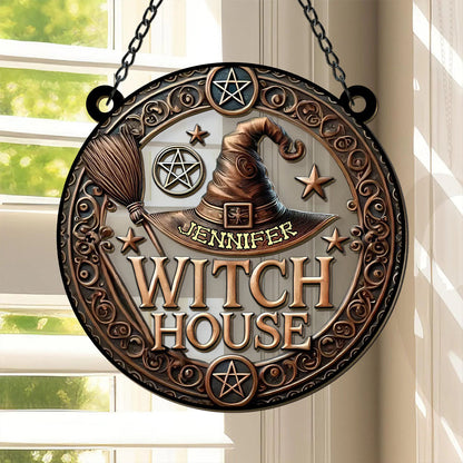 The Witch House - Personalized Window Hanging Suncatcher