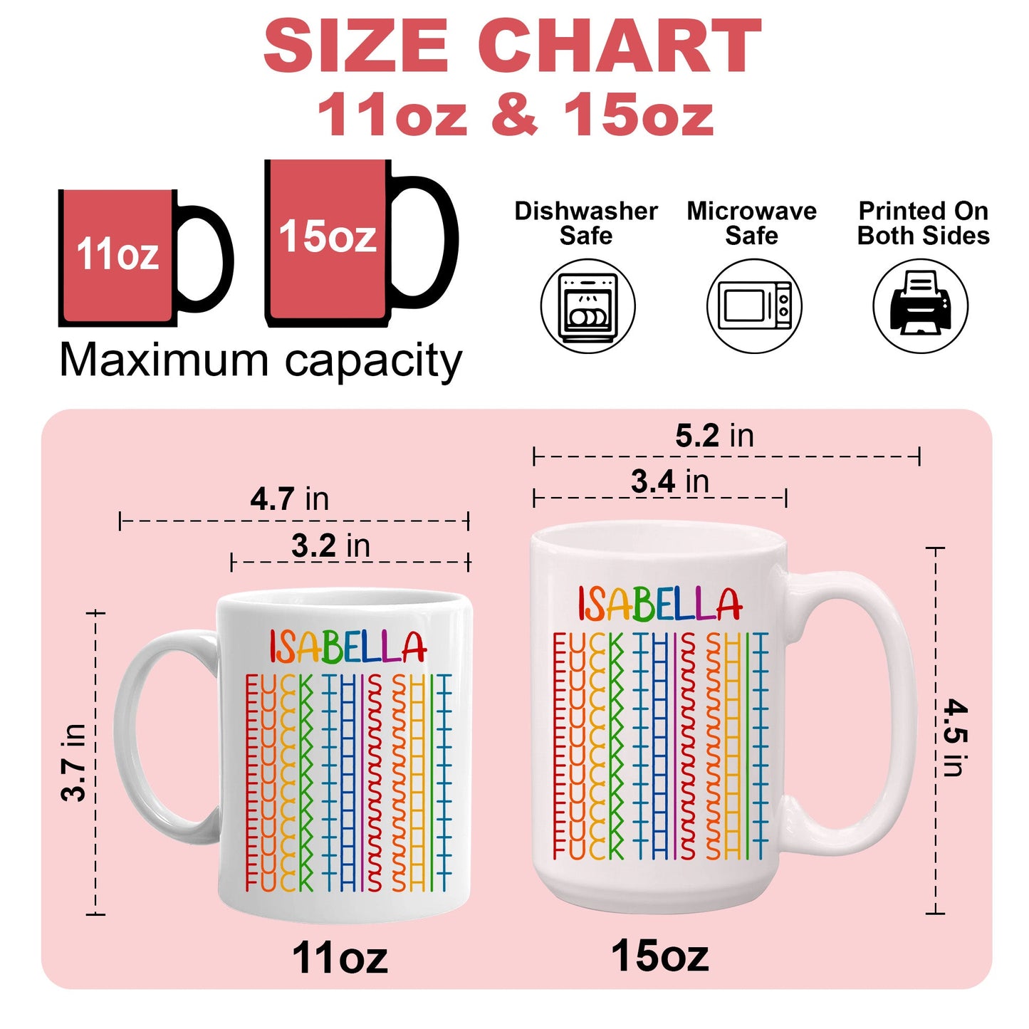 F*ck This Sh*t - Gift For Best Friends, Sisters, Family Members, Coworkers - Personalized Mug