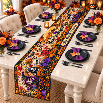 Pumpkin Spice & Everything Nice - Personalized Halloween Table Runner
