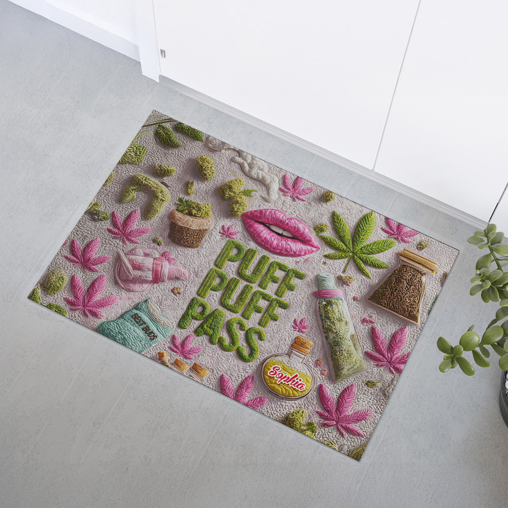 Puff Puff Pass - Personalized Doormat