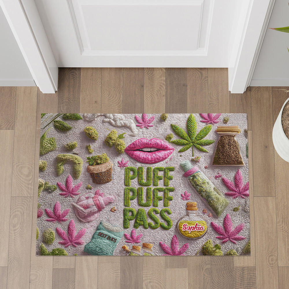 Puff Puff Pass - Personalized Doormat