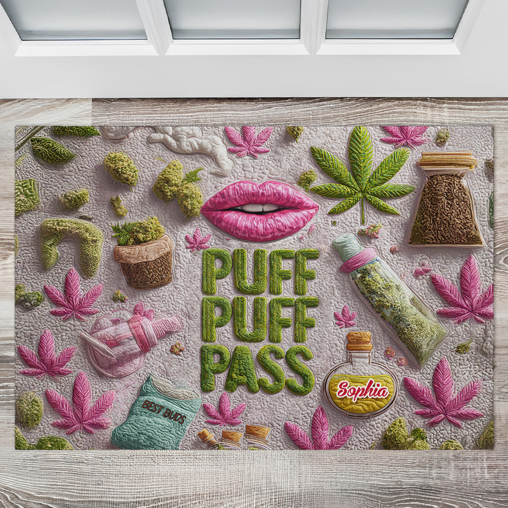 Puff Puff Pass - Personalized Doormat