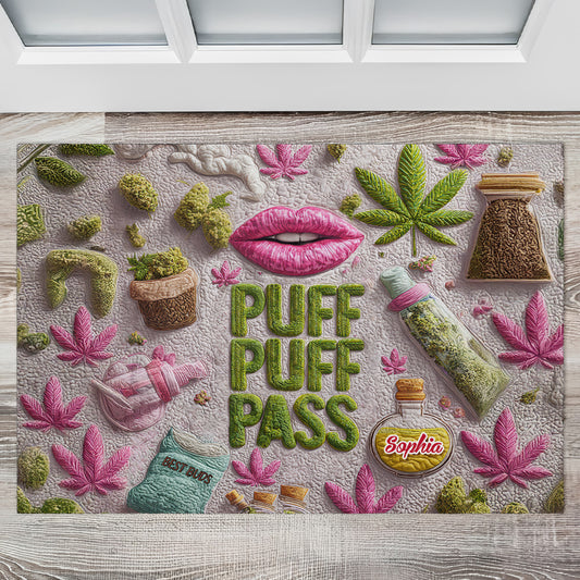 Puff Puff Pass - Personalized Doormat