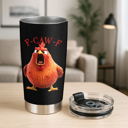 Funny Mug - F-Caw-F Crow Joke - Gift For Family Members, Coworkers, Friends - Personalized Tumbler Cup